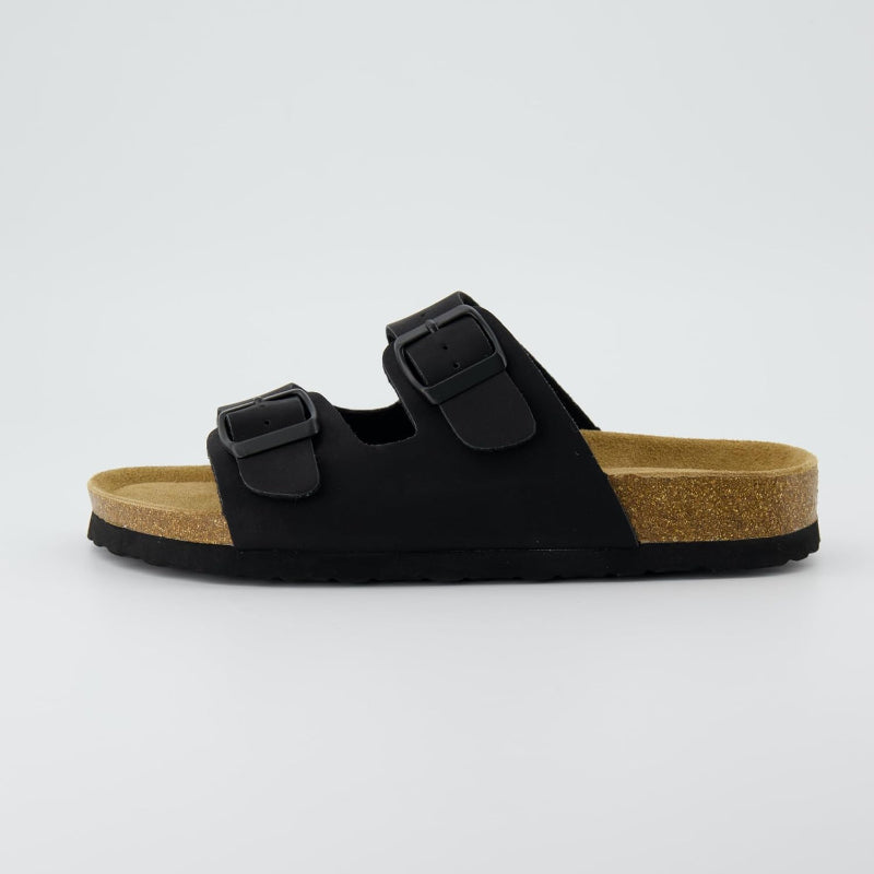 Adjustable Double Strap Cork Sandals With Supportive Footbed