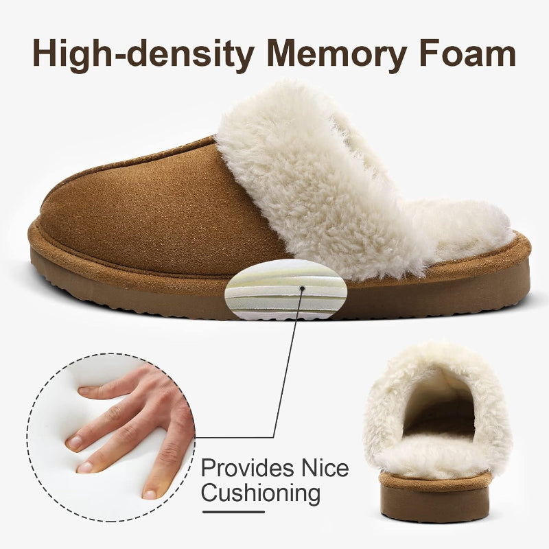 Fuzzy Memory Foam Slippers