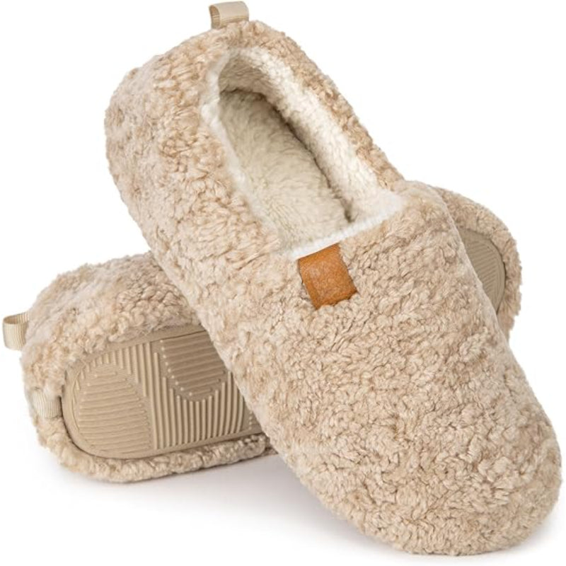 Solid Colored Comfy Plush Style Slippers