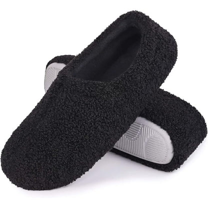 Memory Foam Fuzzy Fur Loafer Slides