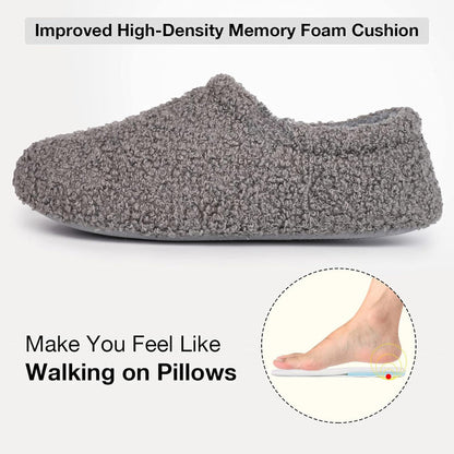 Memory Foam Fuzzy Fur Loafer Slides