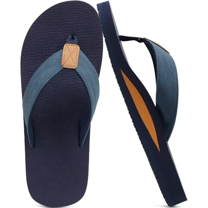 Leather Slip On Sandals With Supportive Arch And Cushioned Sole
