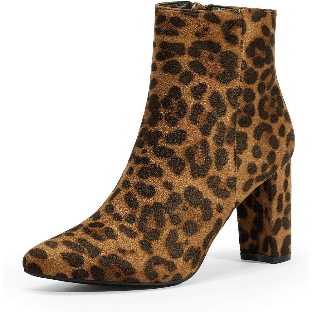 Leopard Pattern Party Ready Pointed Boots