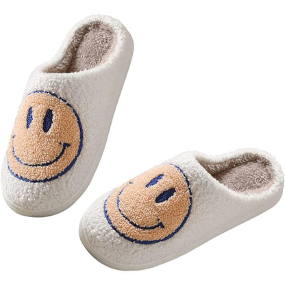 Comfy Smile Plush Slip On Slippers