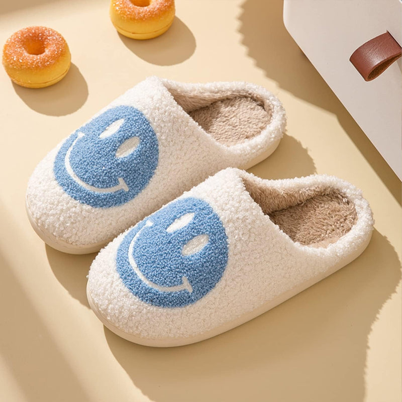 Comfy Smile Plush Slip On Slippers