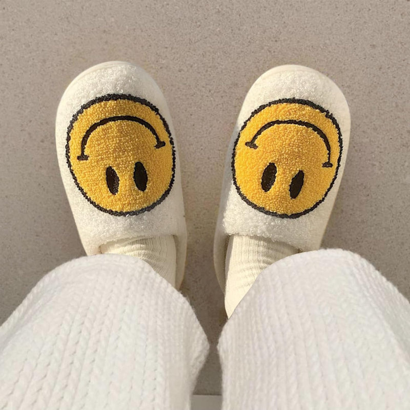 Smile Printed Slippers For Indoor And Outdoor Wear