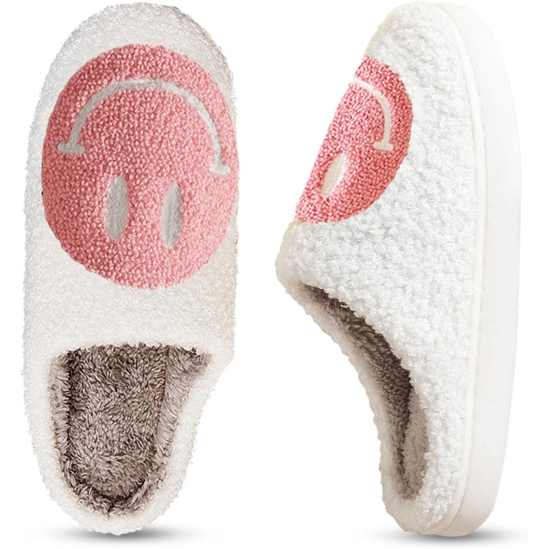 Comfy Smile Plush Slip On Slippers