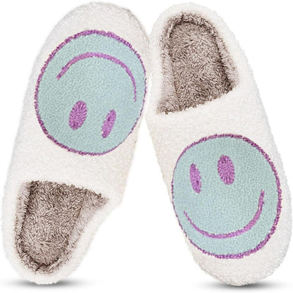 Comfy Smile Plush Slip On Slippers