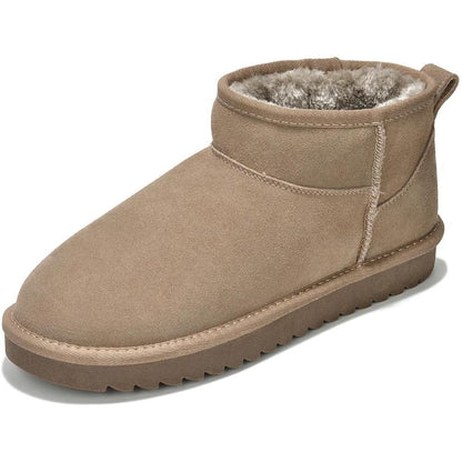 Suede Winter Boots With Cushioned Insole