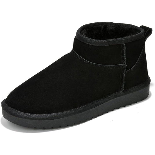 Suede Winter Boots With Cushioned Insole