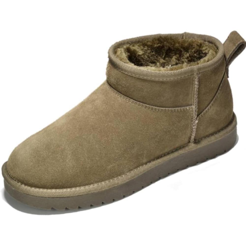 Suede Winter Boots With Cushioned Insole